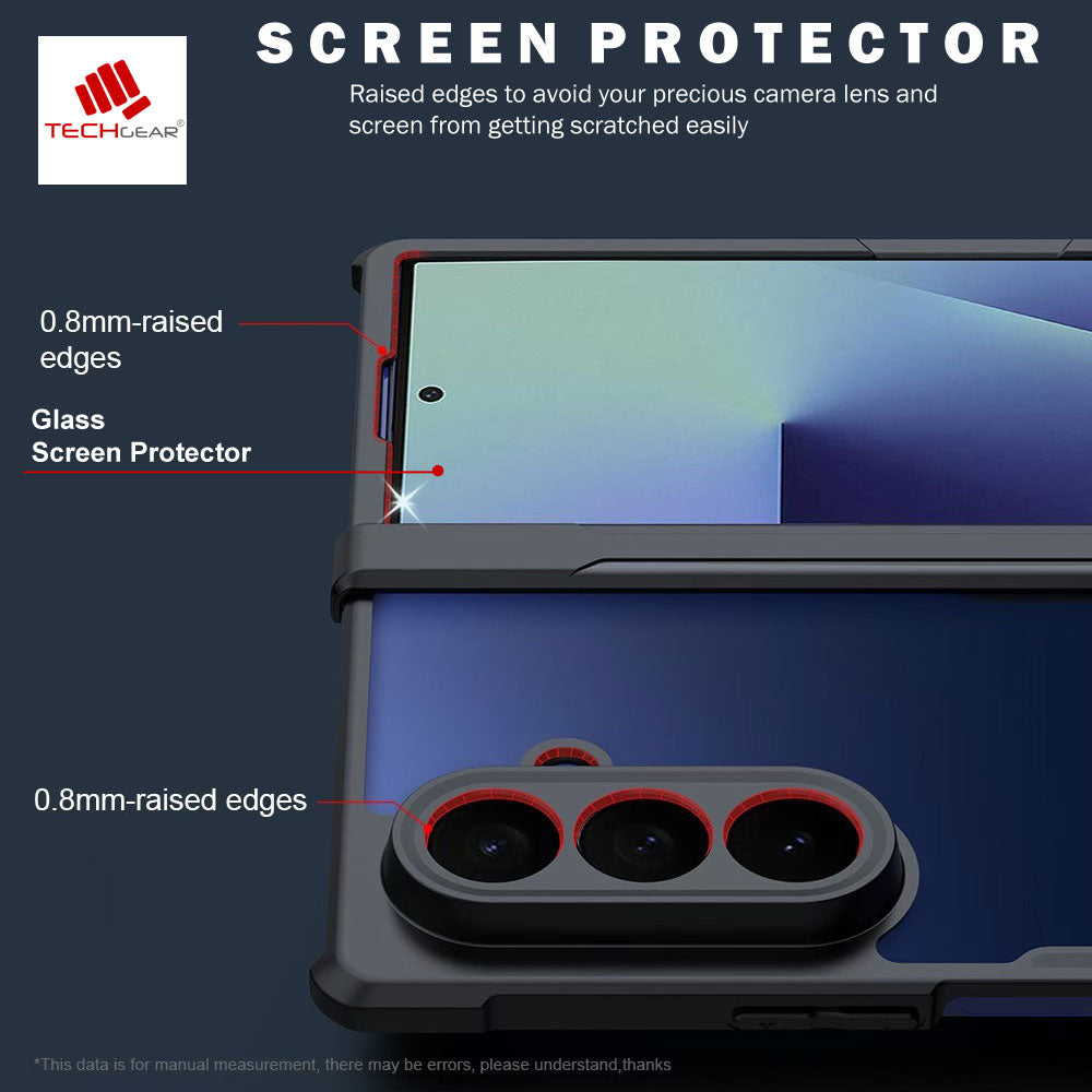 [Fusion Armour] Samsung Galaxy Z Fold 7 Premium Fusion Tough Rugged Screen Protector & Hinge Case