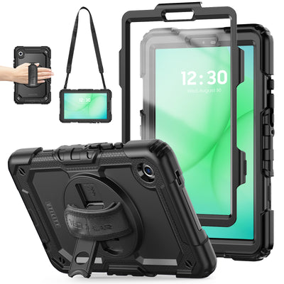 TECHGEAR UTILITY Case for Samsung Galaxy Tab A11 8.7" (SM-X130 / SM-X135) Tough Rugged Shockproof Case, 360 Stand, Hand Strap & Shoulder Strap