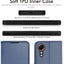 [Leather Wallet Case] Protective Cover with Cash & Card Holder, Stand and Wrist Strap For Samsung XCover 7 5G