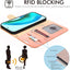 [Wallet Case] Protective Cover with Cash & Card Holder, Stand and Wrist Strap [RFID BLOCKING] For Honor Magic 6 Lite 5G