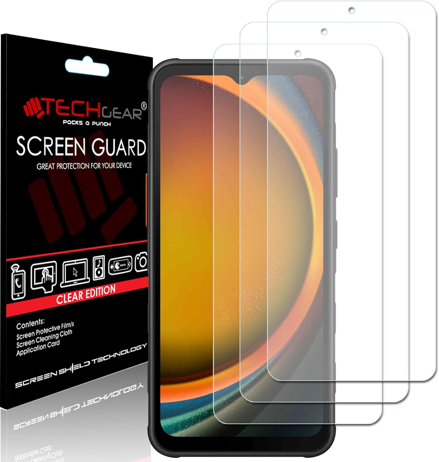 [3 Pack] Samsung XCover 7 5G Clear Film Screen Protector