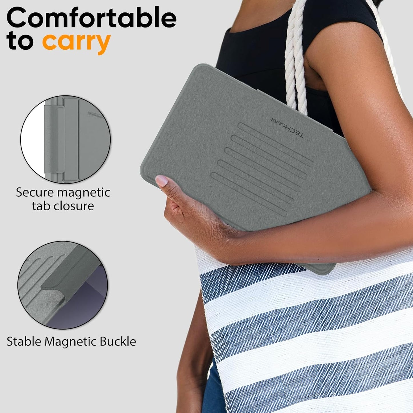 [Enduro Case] Tough Strong Magnetic & Flip Case [Auto Sleep/Wake] Cover with Multi-Angle Stand & Card Slot For Samsung Tab A9 8.7" (SM-X110 / X115)