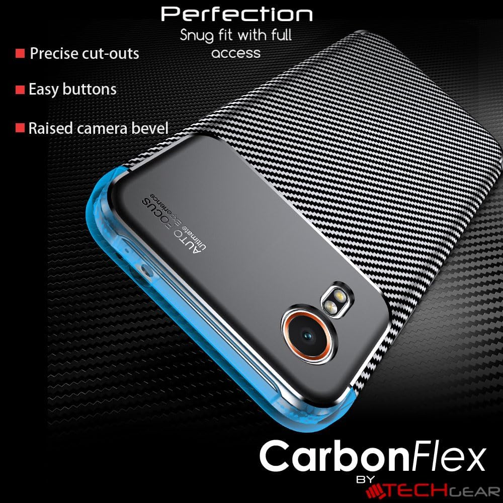 [CarbonFlex Case] Premium Shockproof Soft Slim Cover with Carbon Fibre Effect For Samsung XCover 7 5G