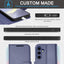 [Leather Wallet Case] Genuine Leather [RFID Blocking] Magnetic Flip Case with Card & Slots and Stand For Samsung Galaxy S24 Plus