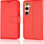 [Wallet Case] Protective Cover with Cash & Card Holder, Stand and Wrist Strap For Samsung Galaxy S24 Plus