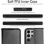 [Wallet Case] Protective Cover with Cash & Card Holder, Stand and Wrist Strap For Samsung Galaxy S24 Ultra