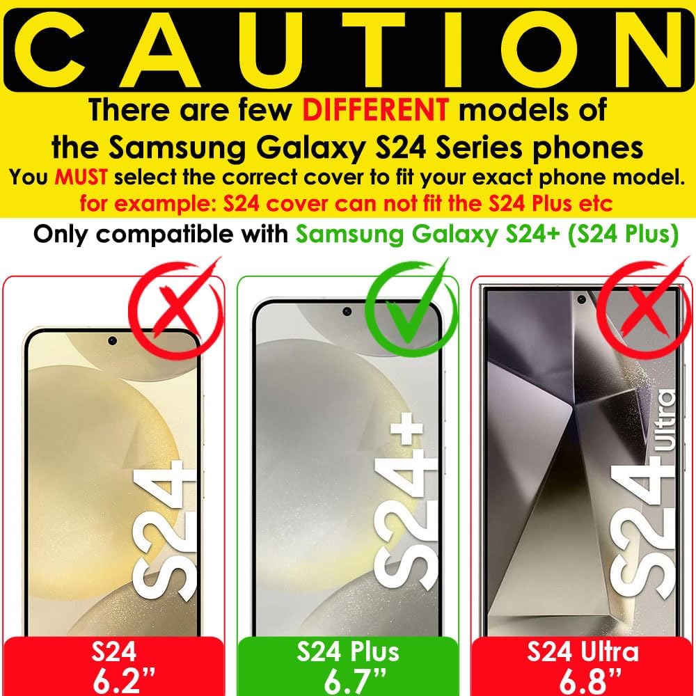 [3 Pack] Samsung Galaxy S24 Plus Clear Film Screen Protector