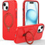 Premium Liquid Silicone Shockproof Anti-Scratch Magnetic Kickstand Case, Soft Microfibre Lining, Compatible with MagSafe Case for iPhone 15 6.1"