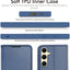 [Wallet Case] Protective Cover with Cash & Card Holder, Stand and Wrist Strap For Samsung Galaxy S24 Plus