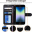 [Wallet Case] Protective Cover with Cash & Card Holder, Stand and Wrist Strap For Apple iPhone SE 3 / SE 2 / iPhone 8 7 6 6s 4.7"