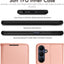 [Leather Wallet Case] Protective Cover with Cash & Card Holder, Stand and Wrist Strap For Samsung Galaxy A25 5G