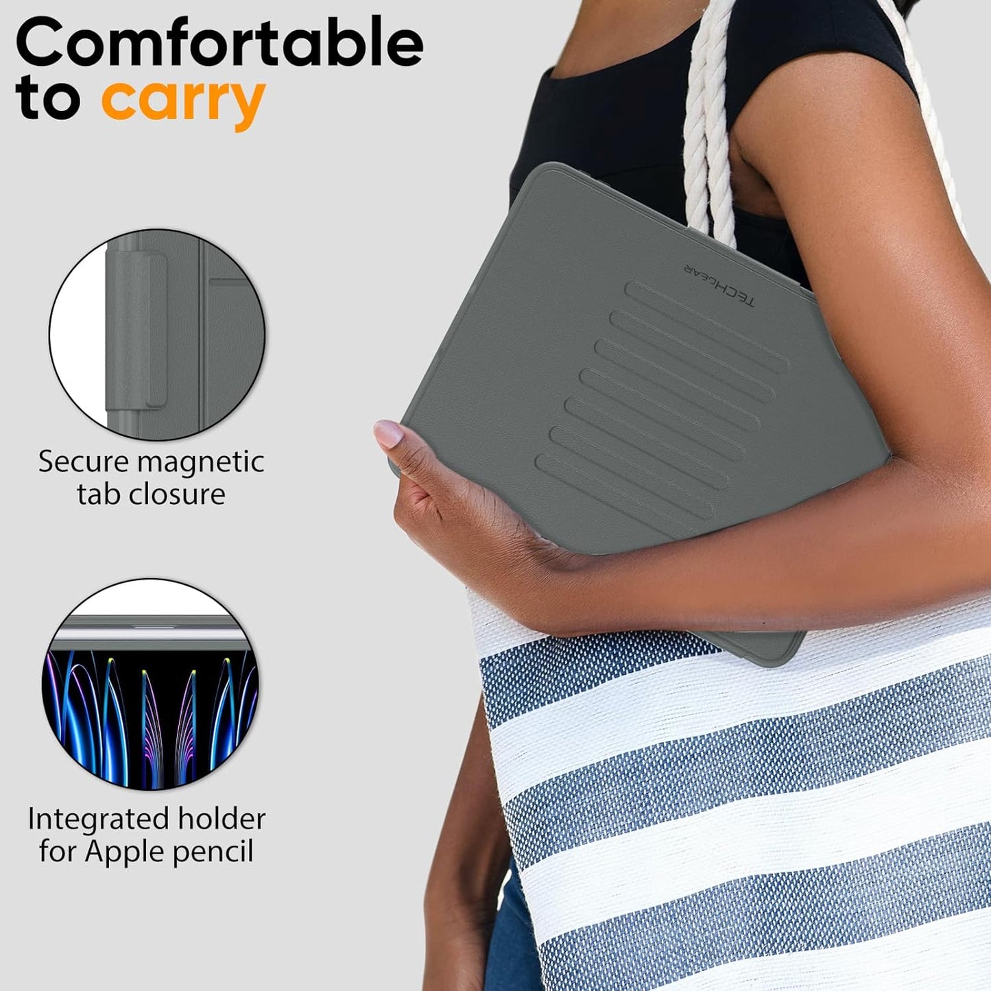 [Enduro Case] Tough Strong Magnetic & Flip Case [Auto Sleep/Wake] Cover with Multi-Angle Stand & Card Slot For Apple iPad Air 10.9", iPad Pro 11"