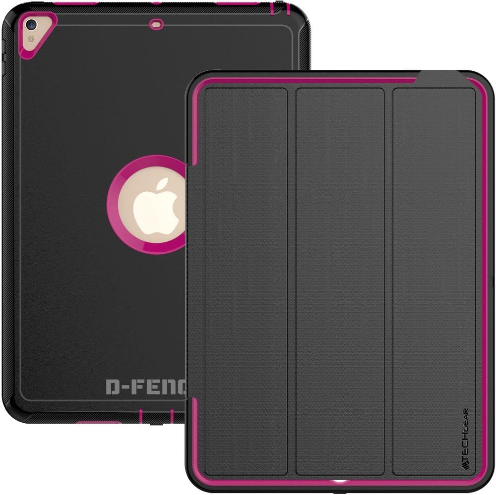 [D-FENCE Case] Tough & Rugged Smart Case For Apple iPad Air 3 2019, iPad Pro 10.5"