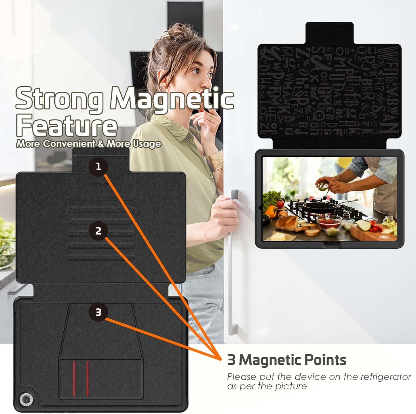 [Enduro Case] Tough Strong Magnetic & Flip Case [Auto Sleep/Wake] Cover with Multi-Angle Stand & Card Slot For Samsung Tab A9 Plus 11" (SM-X210/X215)