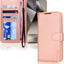 [Wallet Case] Protective Cover with Cash & Card Holder, Stand and Wrist Strap For Samsung Galaxy S24 Ultra