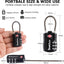 TSA Suitcase Locks 3-Dial Security Travel Combination Padlock