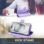 [Leather Wallet Case] Genuine Leather [RFID Blocking] Magnetic Flip Case with Card & Slots and Stand For iPhone 15 6.1"