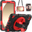 [SUPE Case] Tough Shockproof Fun Case with 360 Rotating Stand, Hand & Shoulder Strap for Samsung Galaxy Tab A9 8.7" (SM-X110 / SM-X115)