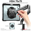 [ExoView Case] Shockproof Case with VESA 75x75mm holes, 360 Rotating Stand Mount for Apple iPad Air 11" 7th & 6th, Air 10.9" 4th & 5th, iPad Pro 11" (2018-2022)