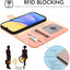 [Leather Wallet Case] Protective Cover with Cash & Card Holder, Stand and Wrist Strap For Samsung Galaxy A15 5g