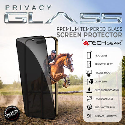 IPhone 16 Pro Max Anti Spy, Privacy Full Coverage 3D Tempered Glass Screen Protectors