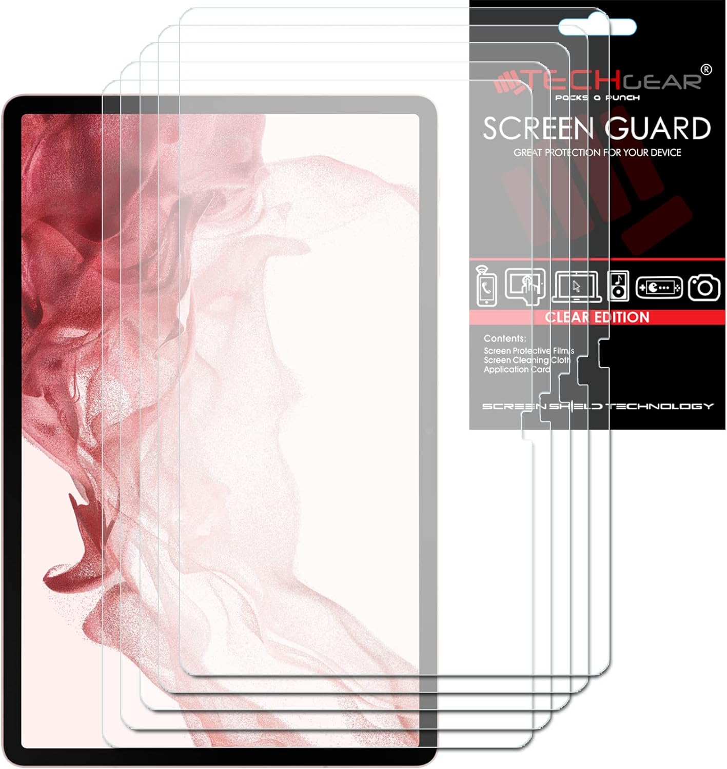 Samsung Galaxy Tab S9 Plus 12.4" (SM-X810, SM-X816 Series) Clear Film Screen Protectors