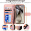 [Wallet Case] Protective Cover with Cash & Card Holder, Stand and Wrist Strap For Samsung Galaxy S24 Ultra