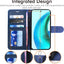 [Wallet Case] Protective Cover with Cash & Card Holder, Stand and Wrist Strap [RFID BLOCKING] For Honor Magic 6 Lite 5G