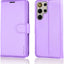[Wallet Case] Protective Cover with Cash & Card Holder, Stand and Wrist Strap For Samsung Galaxy S24 Ultra