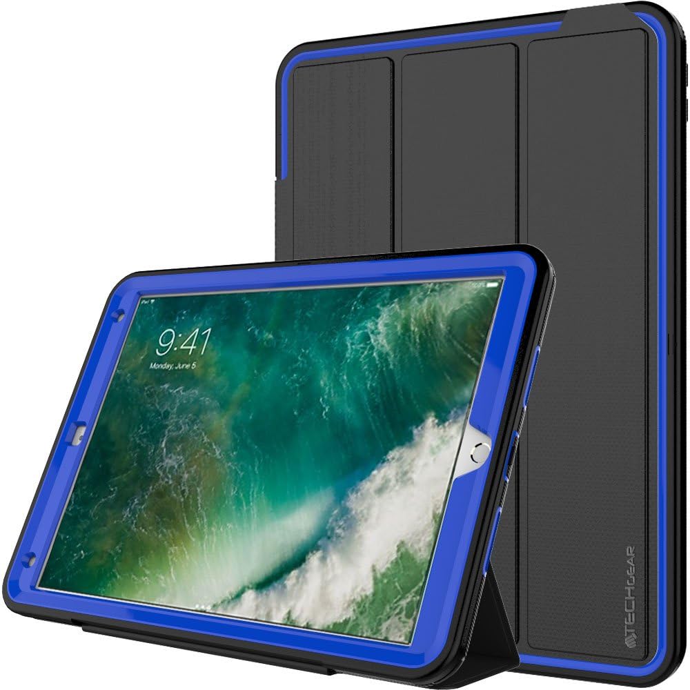 [D-FENCE Case] Tough & Rugged Smart Case For Apple iPad Air 3 2019, iPad Pro 10.5"