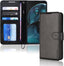 [Leather Wallet Case] Protective Cover with Cash & Card Holder, Stand and Wrist Strap For Motorola Moto G14