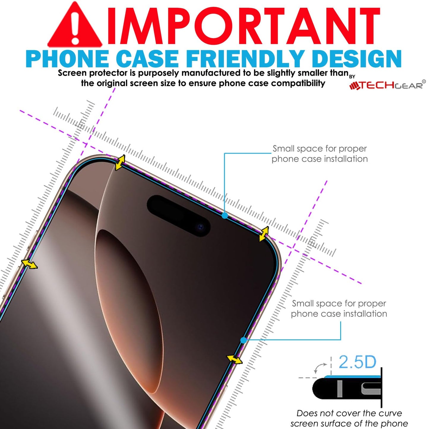 IPhone 16 Pro Clear Film Screen Protectors