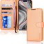 [Wallet Case] RFID Blocking, Leather Flip Cover with Card Holder, Kickstand, Wrist Strap, Magnetic Closure For Apple iPhone 17 Pro