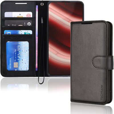 [Leather Wallet Case] Protective Cover with Cash & Card Holder, Stand and Wrist Strap For Nothing Phone 2a