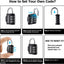 3-Dial Weatherproof Security Combination Padlock