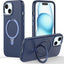 Premium Liquid Silicone Shockproof Anti-Scratch Magnetic Kickstand Case, Soft Microfibre Lining, Compatible with MagSafe Case for iPhone 15 6.1"