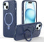 Premium Liquid Silicone Shockproof Anti-Scratch Magnetic Kickstand Case, Soft Microfibre Lining, Compatible with MagSafe Case for iPhone 15 6.1"