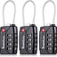 TSA Suitcase Locks 4-Dial Security Travel Combination Padlock