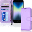 [Wallet Case] Protective Cover with Cash & Card Holder, Stand and Wrist Strap For Apple iPhone SE 3 / SE 2 / iPhone 8 7 6 6s 4.7"