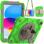 [SUPE Case] Tough Shockproof Fun Case with 360 Rotating Stand, Hand & Shoulder Strap for Apple iPad A16 11" 11th Gen & 10.9" 10th Generation