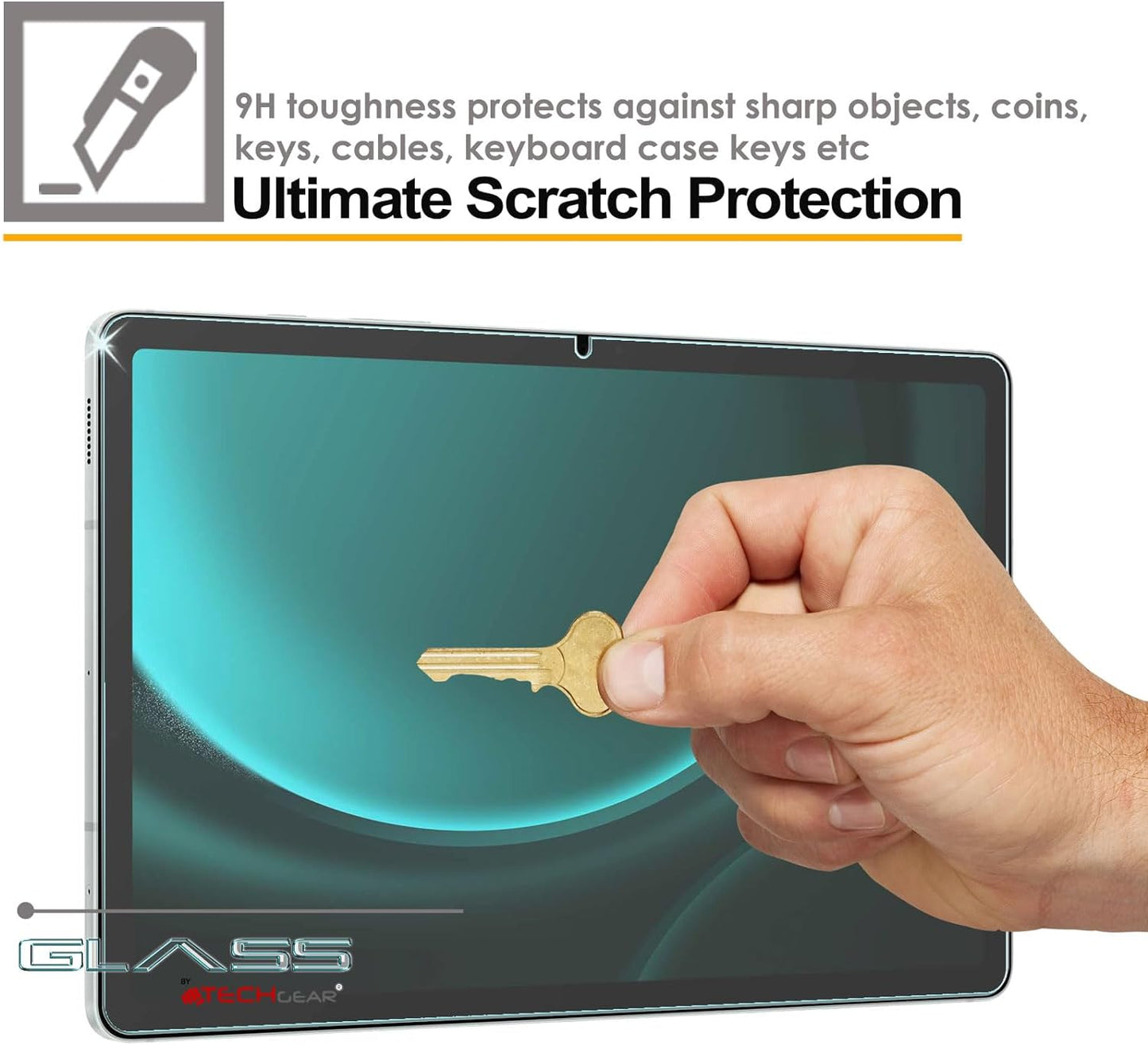 Samsung Galaxy Tab S9 FE Plus 12.4" (SM-X610 / SM-X616) Anti Glare, Matte Tempered Glass Screen Protectors