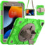 [SUPE Case] Tough Shockproof Fun Case with 360 Rotating Stand, Hand & Shoulder Strap for Apple iPad 10.2" 2021- 2019 [9th - 7th Gen] & iPad Air 3