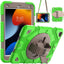 [SUPE Case] Tough Shockproof Fun Case with 360 Rotating Stand, Hand & Shoulder Strap for Apple iPad 10.2" 2021- 2019 [9th - 7th Gen] & iPad Air 3