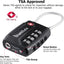 TSA Suitcase Locks 4-Dial Security Travel Combination Padlock