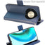 [Wallet Case] Protective Cover with Cash & Card Holder, Stand and Wrist Strap [RFID BLOCKING] For Honor Magic 6 Lite 5G