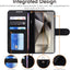 [Wallet Case] Protective Cover with Cash & Card Holder, Stand and Wrist Strap For Samsung Galaxy S24 Ultra