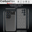 [CarbonFlex Case] Flexible, Shockproof, Ultra Slim, Soft TPU Protective Shell Cover with Carbon Fibre Detailing for Samsung Galaxy S24 Ultra