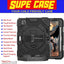 [SUPE Case] Tough Shockproof Fun Case with 360 Rotating Stand, Hand & Shoulder Strap for Apple iPad Air 10.9" 4th / 5th Gen & iPad Pro 11" 2022/2021