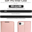[Wallet Case] Protective Cover with Cash & Card Holder, Stand and Wrist Strap For Apple iPhone SE 3 / SE 2 / iPhone 8 7 6 6s 4.7"