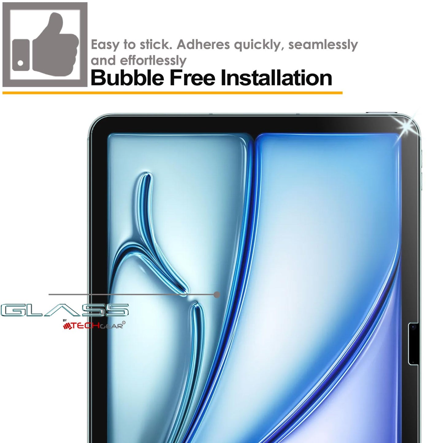 Apple iPad Air 11 Inch 2025 / 2024, 7th & 6th Generation Tempered Glass Screen Protector